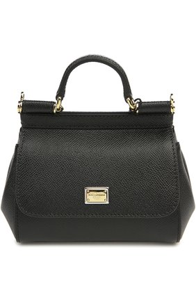 Женская сумка sicily micro из тисненой кожи DOLCE & GABBANA черная цвета, арт. 0116/BB5999/A1001 купить в ЦУМ | Фото №1 Сумка Sicily micro из тисненой кожи Dolce & Gabbana черная цвета | Фото №1