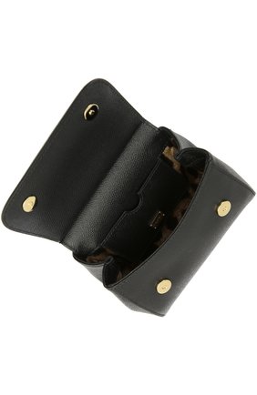 Женская сумка sicily micro из тисненой кожи DOLCE & GABBANA черная цвета, арт. 0116/BB5999/A1001 купить в ЦУМ | Фото №5 Сумка Sicily micro из тисненой кожи Dolce & Gabbana черная цвета | Фото №5