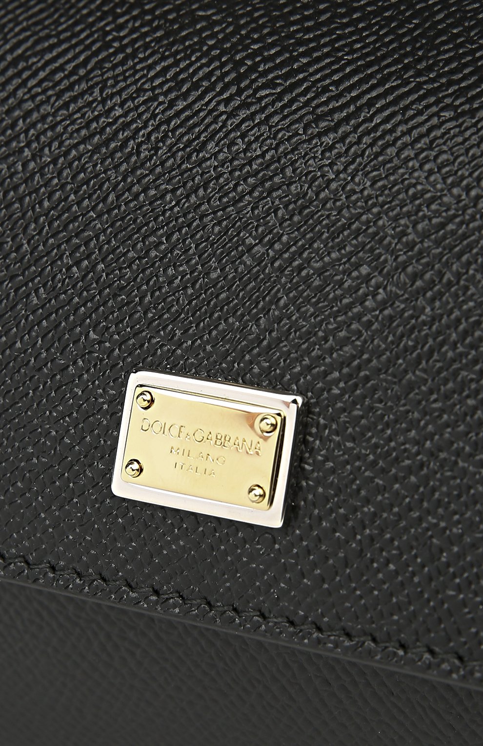 Женская сумка sicily micro из тисненой кожи DOLCE & GABBANA черная цвета, арт. 0116/BB5999/A1001 купить в ЦУМ | Фото №7 Сумка Sicily micro из тисненой кожи Dolce & Gabbana черная цвета | Фото №7