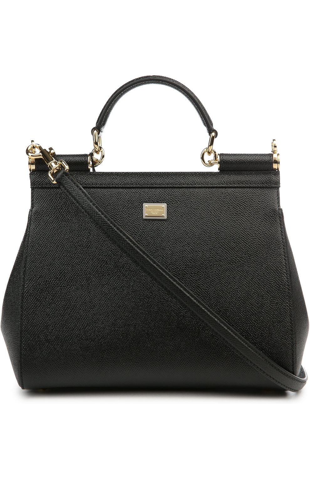 Женская сумка sicily medium new с аппликацией dg family DOLCE & GABBANA черная цвета, арт. 0116/BB6002/AB428 купить в ЦУМ | Фото №3 Сумка Sicily medium new с аппликацией DG FAMILY Dolce & Gabbana черная цвета | Фото №3