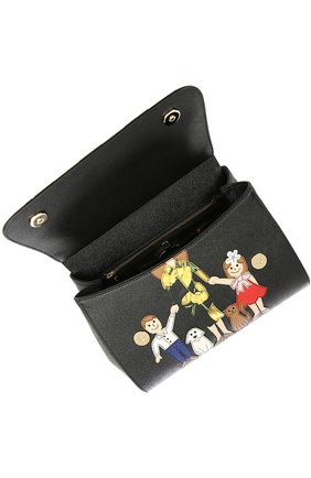 Женская сумка sicily medium new с аппликацией dg family DOLCE & GABBANA черная цвета, арт. 0116/BB6002/AB428 купить в ЦУМ | Фото №5 Сумка Sicily medium new с аппликацией DG FAMILY Dolce & Gabbana черная цвета | Фото №5