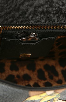 Женская сумка sicily medium new с аппликацией dg family DOLCE & GABBANA черная цвета, арт. 0116/BB6002/AB428 купить в ЦУМ | Фото №6 Сумка Sicily medium new с аппликацией DG FAMILY Dolce & Gabbana черная цвета | Фото №6
