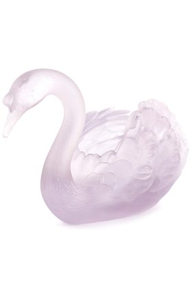 Скульптура лебедь DAUM фиолетового цвета, арт. 03446 | Фото 1 (Статус проверки: Проверена категория; Ограничения доставки: fragile-2)