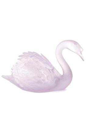 Скульптура лебедь DAUM фиолетового цвета, арт. 03446 | Фото 2 (Статус проверки: Проверена категория; Ограничения доставки: fragile-2)