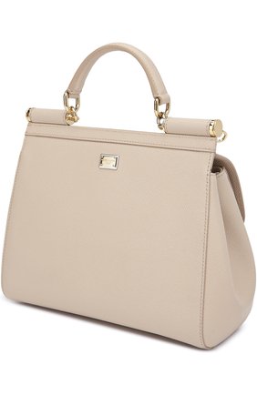 Женская сумка sicily medium new с аппликацией dg family DOLCE & GABBANA бежевая цвета, арт. 0116/BB6002/AB428 купить в ЦУМ | Фото №3 Сумка Sicily medium new с аппликацией DG FAMILY Dolce & Gabbana бежевая цвета | Фото №3