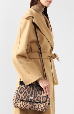 Женская сумка sicily medium с анималистичным принтом DOLCE & GABBANA леопардовая цвета, арт. 0116/BB6002/A7158 купить в ЦУМ | Фото №5 Сумка Sicily medium с анималистичным принтом Dolce & Gabbana леопардовая цвета | Фото №5