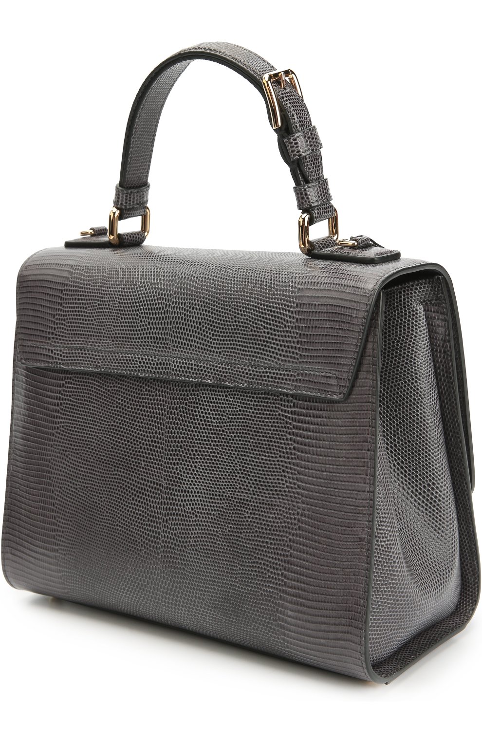 Женская сумка monica с тиснением под игуану DOLCE & GABBANA серая цвета, арт. 0116/BB5826/A1095 купить в ЦУМ | Фото №3 Сумка Monica с тиснением под игуану Dolce & Gabbana серая цвета | Фото №3