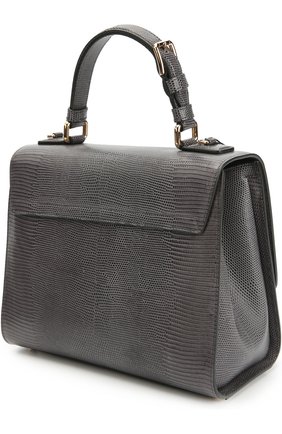 Женская сумка monica с тиснением под игуану DOLCE & GABBANA серая цвета, арт. 0116/BB5826/A1095 купить в ЦУМ | Фото №3 Сумка Monica с тиснением под игуану Dolce & Gabbana серая цвета | Фото №3