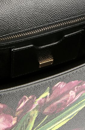 Женская сумка sicily medium с цветочным принтом DOLCE & GABBANA бордовая цвета, арт. 0116/BB6002/AC685 купить в ЦУМ | Фото №4 Сумка Sicily medium с цветочным принтом Dolce & Gabbana бордовая цвета | Фото №4