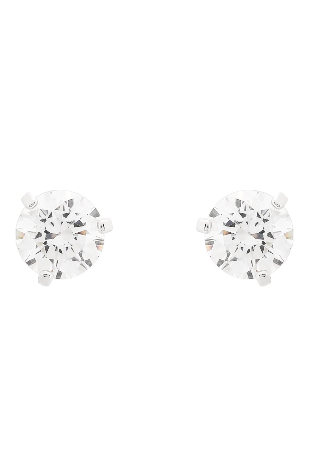 Женские серьги solitaire SWAROVSKI серебряного цвета, арт. 1800046 | Фото 1
