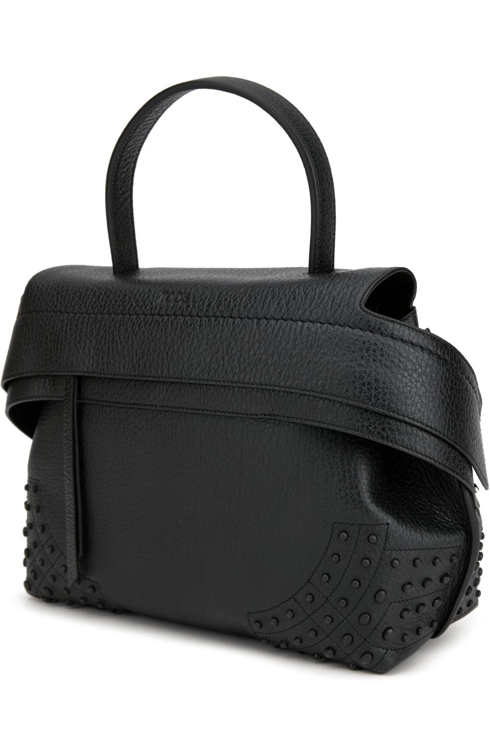 Женская сумка wave small TOD’S черная цвета, арт. XBWAMRHG201SRK купить в ЦУМ | Фото №3 Сумка Wave small Tod’s черная цвета | Фото №3