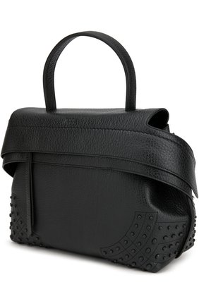 Женская сумка wave small TOD’S черная цвета, арт. XBWAMRHG201SRK купить в ЦУМ | Фото №3 Сумка Wave small Tod’s черная цвета | Фото №3