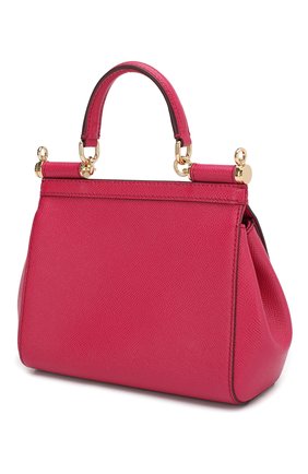 Женская сумка sicily small DOLCE & GABBANA фуксия цвета, арт. 0116/BB6003/A1001 купить в ЦУМ | Фото №3 Сумка Sicily small Dolce & Gabbana фуксия цвета | Фото №3
