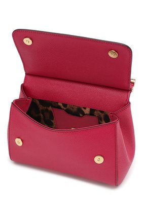 Женская сумка sicily small DOLCE & GABBANA фуксия цвета, арт. 0116/BB6003/A1001 купить в ЦУМ | Фото №4 Сумка Sicily small Dolce & Gabbana фуксия цвета | Фото №4