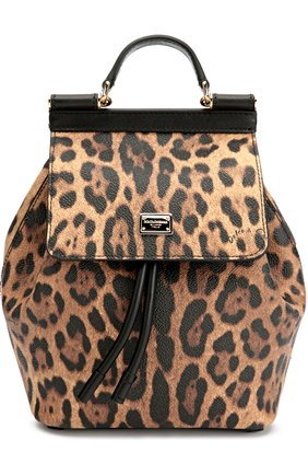 Женский леопардовый рюкзак sicily с леопардовым принтом Dolce & Gabbana, арт. 0116/BB6099/A7158/WITH0UT MIRR0R купить в ЦУМ | Фото №1 Рюкзак Sicily с леопардовым принтом Dolce & Gabbana леопардовый | Фото №1