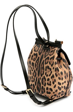 Женский леопардовый рюкзак sicily с леопардовым принтом Dolce & Gabbana, арт. 0116/BB6099/A7158/WITH0UT MIRR0R купить в ЦУМ | Фото №2 Рюкзак Sicily с леопардовым принтом Dolce & Gabbana леопардовый | Фото №2