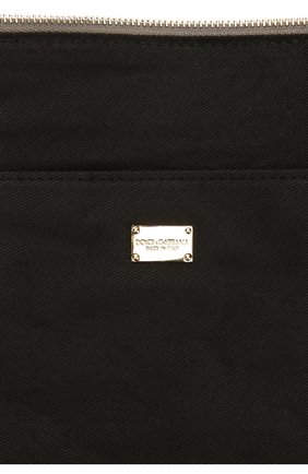 Кожаная сумка с аппликацией DG Family Dolce & Gabbana, серого цвета, арт. 0116/BI0809/AB510 в ЦУМ | Фото №4 Кожаная сумка с аппликацией DG Family Dolce & Gabbana серого цвета | Фото №4