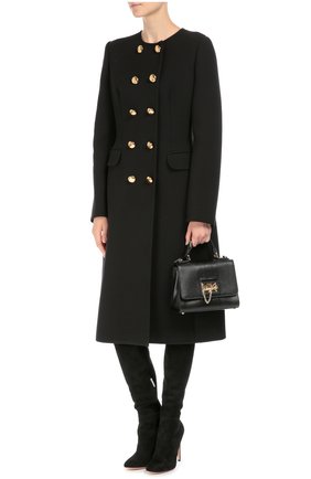 Женская сумка monica small с тиснением под игуану DOLCE & GABBANA черная цвета, арт. 0116/BB5827/A1095 купить в ЦУМ | Фото №2 Сумка Monica small с тиснением под игуану Dolce & Gabbana черная цвета | Фото №2