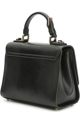 Женская сумка monica small с тиснением под игуану DOLCE & GABBANA черная цвета, арт. 0116/BB5827/A1095 купить в ЦУМ | Фото №3 Сумка Monica small с тиснением под игуану Dolce & Gabbana черная цвета | Фото №3
