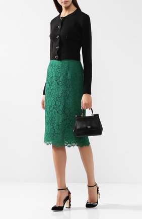 Женская сумка sicily small на цепочке с бусинами DOLCE & GABBANA черная цвета, арт. 0116/BB6003/AC538 купить в ЦУМ | Фото №2 Сумка Sicily small на цепочке с бусинами Dolce & Gabbana черная цвета | Фото №2