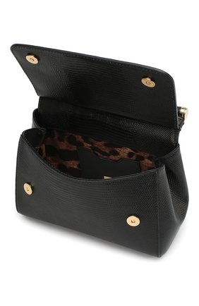 Женская сумка sicily small на цепочке с бусинами DOLCE & GABBANA черная цвета, арт. 0116/BB6003/AC538 купить в ЦУМ | Фото №4 Сумка Sicily small на цепочке с бусинами Dolce & Gabbana черная цвета | Фото №4