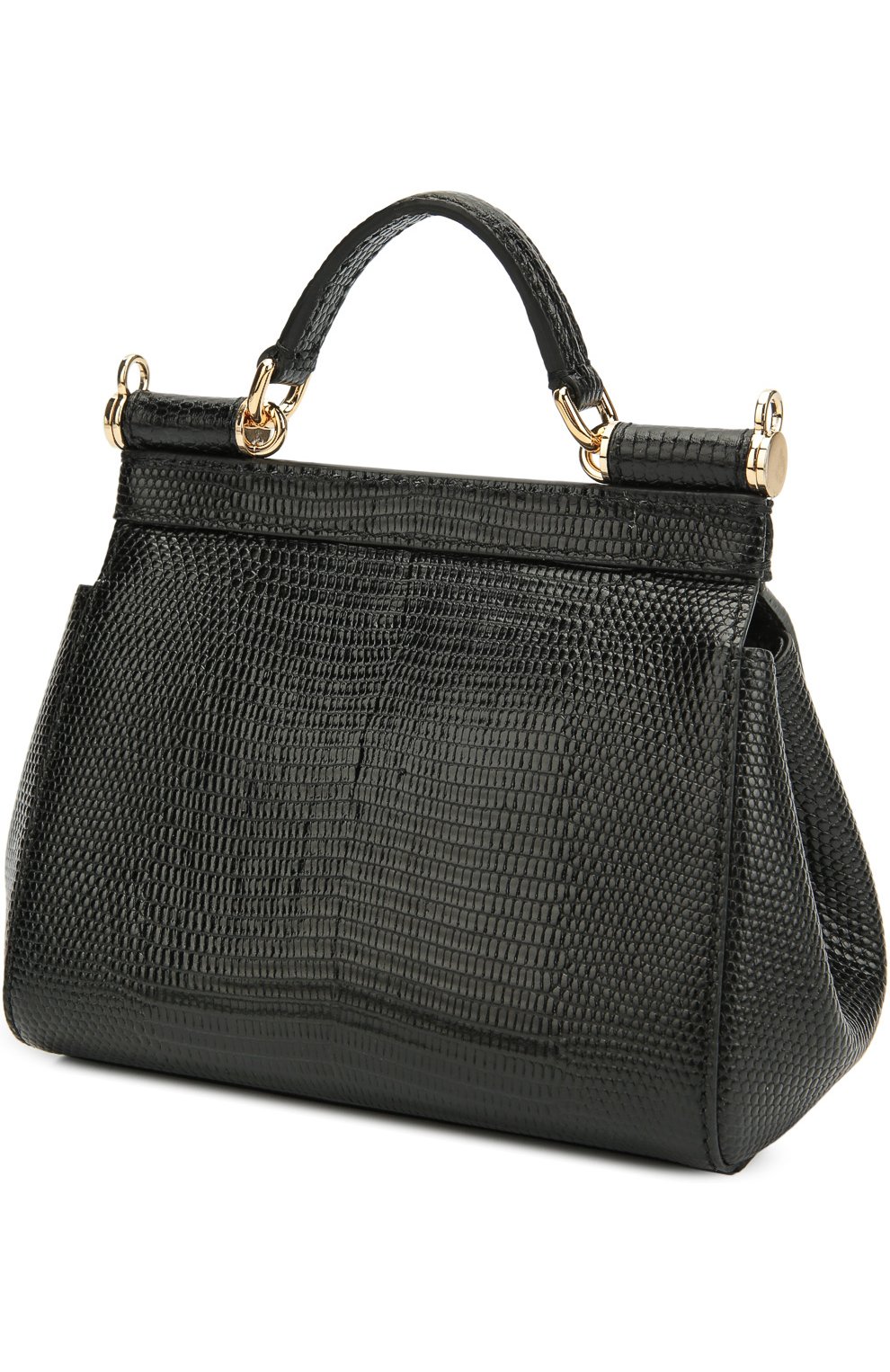 Сумка Sicily micro на цепочке с бусинами Dolce & Gabbana, черного цвета, арт. 0116/BB5999/AC538 в ЦУМ | Фото №3 Сумка Sicily micro на цепочке с бусинами Dolce & Gabbana черного цвета | Фото №3