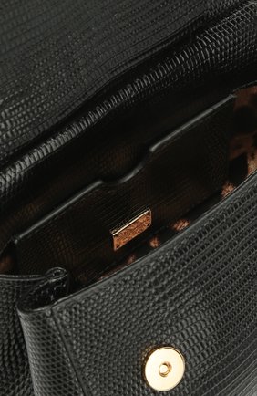 Сумка Sicily micro на цепочке с бусинами Dolce & Gabbana, черного цвета, арт. 0116/BB5999/AC538 в ЦУМ | Фото №4 Сумка Sicily micro на цепочке с бусинами Dolce & Gabbana черного цвета | Фото №4