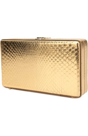 Клатч Dolce Box из металлизированной кожи питона Dolce & Gabbana, золотого цвета, арт. 0116/BB6102/A2F48 в ЦУМ | Фото №3 Клатч Dolce Box из металлизированной кожи питона Dolce & Gabbana золотого цвета | Фото №3