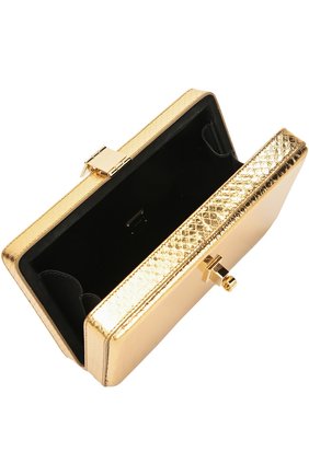Клатч Dolce Box из металлизированной кожи питона Dolce & Gabbana, золотого цвета, арт. 0116/BB6102/A2F48 в ЦУМ | Фото №4 Клатч Dolce Box из металлизированной кожи питона Dolce & Gabbana золотого цвета | Фото №4