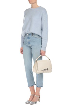 Женская сумка double t small TOD’S белая цвета, арт. XBWAMUY0200TIC купить в ЦУМ | Фото №2 Сумка Double T Small Tod’s белая цвета | Фото №2