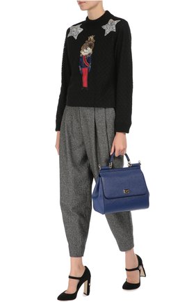 Женская сумка sicily medium new DOLCE & GABBANA синяя цвета, арт. 0116/BB6235/A1001 купить в ЦУМ | Фото №2 Сумка Sicily medium new Dolce & Gabbana синяя цвета | Фото №2