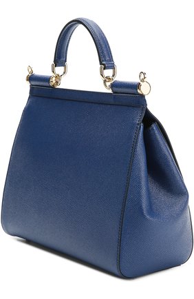 Женская сумка sicily medium new DOLCE & GABBANA синяя цвета, арт. 0116/BB6235/A1001 купить в ЦУМ | Фото №3 Сумка Sicily medium new Dolce & Gabbana синяя цвета | Фото №3