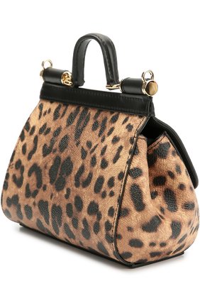 Сумка Sicily micro с леопардовым принтом Dolce & Gabbana, леопардового цвета, арт. 0116/BB5999/A7158 в ЦУМ | Фото №3 Сумка Sicily micro с леопардовым принтом Dolce & Gabbana леопардового цвета | Фото №3