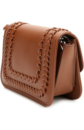 Женская сумка double t mini с плетением и кистями TOD’S светло-коричневая цвета, арт. XBWAMUJT100T0P купить в ЦУМ | Фото №3 Сумка Double T Mini с плетением и кистями Tod’s светло-коричневая цвета | Фото №3