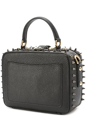 Сумка Dolce Soft с аппликациями и металлическими шипами Dolce & Gabbana, черного цвета, арт. 0116/BB5953/AE435 в ЦУМ | Фото №3 Сумка Dolce Soft с аппликациями и металлическими шипами Dolce & Gabbana черного цвета | Фото №3