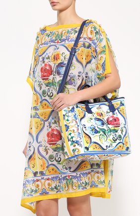 Женская сумка lara с принтом maiolica DOLCE & GABBANA разноцветная цвета, арт. 0116/BB5986/AD388 купить в ЦУМ | Фото №5 Сумка Lara с принтом Maiolica Dolce & Gabbana разноцветная цвета | Фото №5