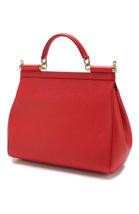 Женская сумка sicily medium new DOLCE & GABBANA красная цвета, арт. 0116/BB6235/A1001 купить в ЦУМ | Фото №3 Сумка Sicily medium new Dolce & Gabbana красная цвета | Фото №3