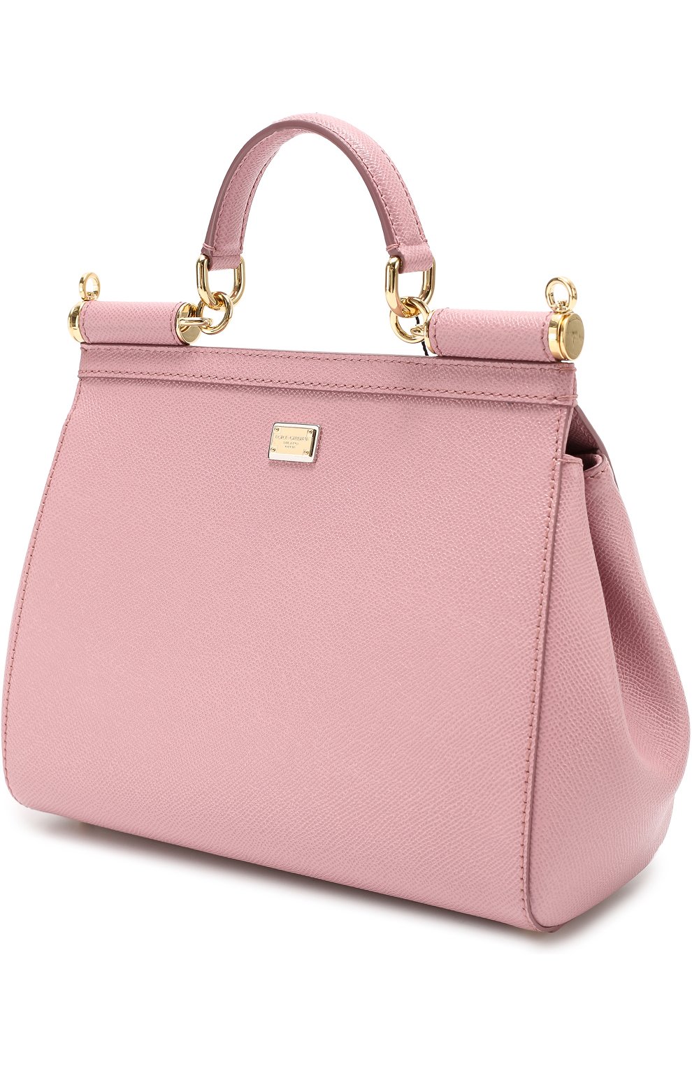 Женская сумка sicily medium с аппликациями DOLCE & GABBANA розовая цвета, арт. 0116/BB6002/AE433 купить в ЦУМ | Фото №3 Сумка Sicily medium с аппликациями Dolce & Gabbana розовая цвета | Фото №3