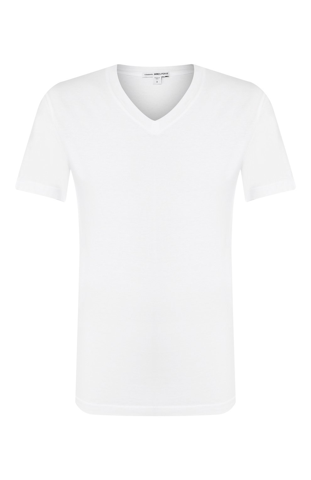 Мужская хлопковая футболка JAMES PERSE белого цвета, арт. MLJ3352 | Фото 1 (Принт: Без принта; Рукава: Короткие; Длина (для топов): Стандартные; Материал внешний: Хлопок; Стили: Кэжуэл; Статус проверки: Проверена категория)