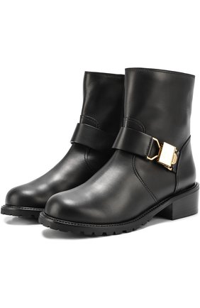 Женские черные кожаные байкеры с ремешком Giuseppe Zanotti Design, арт. I67058001/GZ040 купить в ЦУМ | Фото №1 Кожаные байкеры с ремешком Giuseppe Zanotti Design черные | Фото №1