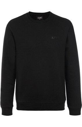 Мужской черный хлопковый свитшот с логотипом бренда Armani Jeans, арт. 8N6M16/6J07Z купить в ЦУМ | Фото №1 Хлопковый свитшот с логотипом бренда Armani Jeans черный | Фото №1