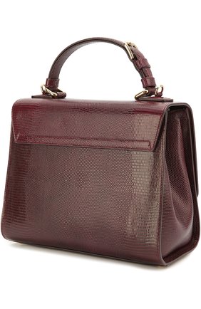 Женская сумка monica с тиснением под игуану DOLCE & GABBANA бордовая цвета, арт. 0116/BB5826/A1095 купить в ЦУМ | Фото №3 Сумка Monica с тиснением под игуану Dolce & Gabbana бордовая цвета | Фото №3