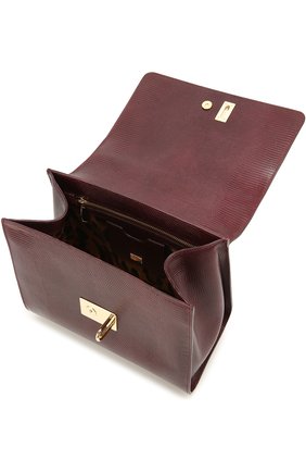 Женская сумка monica с тиснением под игуану DOLCE & GABBANA бордовая цвета, арт. 0116/BB5826/A1095 купить в ЦУМ | Фото №4 Сумка Monica с тиснением под игуану Dolce & Gabbana бордовая цвета | Фото №4