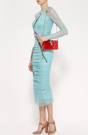 Клатч Dolce Box с кружевом Dolce & Gabbana, красного цвета, арт. 0116/BB6232/AD762 в ЦУМ | Фото №2 Клатч Dolce Box с кружевом Dolce & Gabbana красного цвета | Фото №2