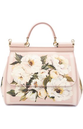 Женская сумка sicily medium с росписью DOLCE & GABBANA белая цвета, арт. 0116/BB6002/AC870 купить в ЦУМ | Фото №1 Сумка Sicily medium с росписью Dolce & Gabbana белая цвета | Фото №1