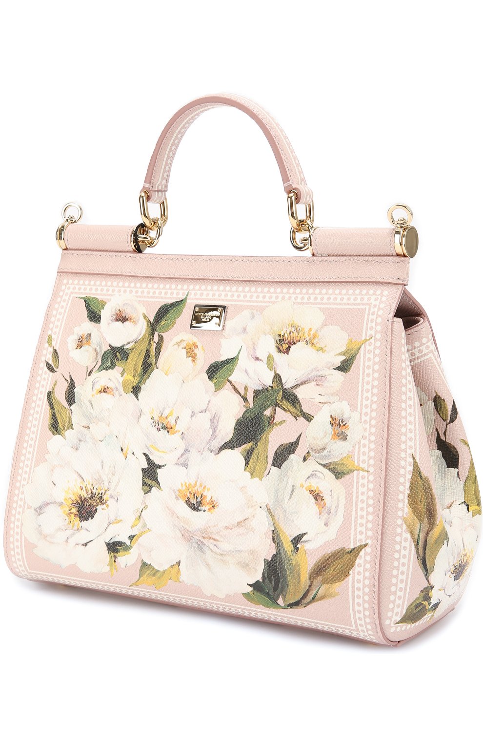 Женская сумка sicily medium с росписью DOLCE & GABBANA белая цвета, арт. 0116/BB6002/AC870 купить в ЦУМ | Фото №3 Сумка Sicily medium с росписью Dolce & Gabbana белая цвета | Фото №3