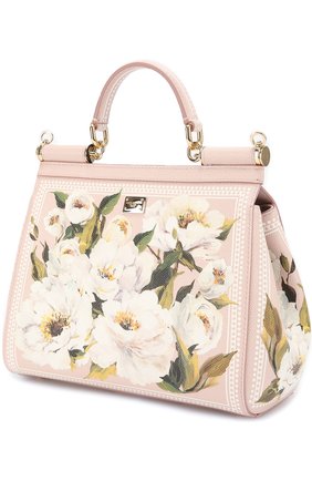 Женская сумка sicily medium с росписью DOLCE & GABBANA белая цвета, арт. 0116/BB6002/AC870 купить в ЦУМ | Фото №3 Сумка Sicily medium с росписью Dolce & Gabbana белая цвета | Фото №3