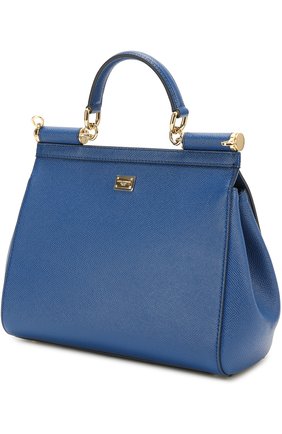 Женская сумка sicily medium с аппликациями DOLCE & GABBANA синяя цвета, арт. 0116/BB6002/AE434 купить в ЦУМ | Фото №3 Сумка Sicily medium с аппликациями Dolce & Gabbana синяя цвета | Фото №3