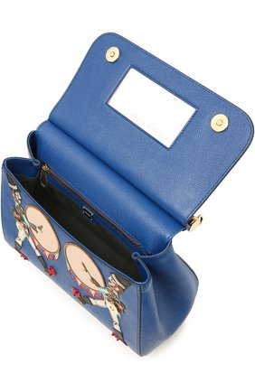 Женская сумка sicily medium с аппликациями DOLCE & GABBANA синяя цвета, арт. 0116/BB6002/AE434 купить в ЦУМ | Фото №4 Сумка Sicily medium с аппликациями Dolce & Gabbana синяя цвета | Фото №4