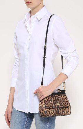 Женская сумка sicily small с леопардовым принтом DOLCE & GABBANA леопардовая цвета, арт. 0116/BB6003/A7158 купить в ЦУМ | Фото №5 Сумка Sicily small с леопардовым принтом Dolce & Gabbana леопардовая цвета | Фото №5